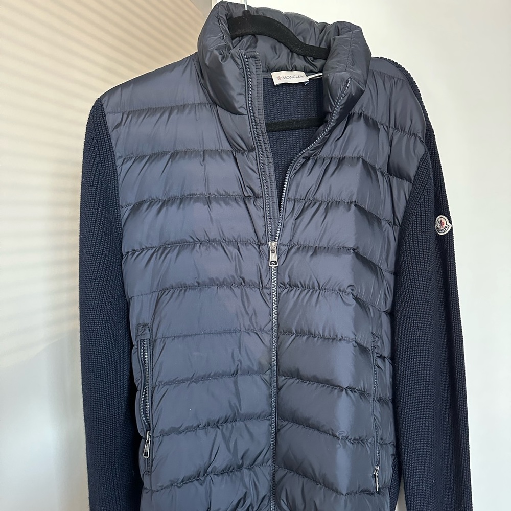 Moncler full zip puffer jacket